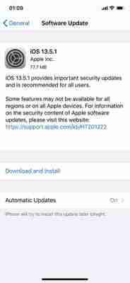Apple ปล่อยอัปเดต iOS 13.5.1 และ iPad OS 13.5.1 เพื่อหยุดการทำ jailbreaking และความปลอดภัยอื่นๆ