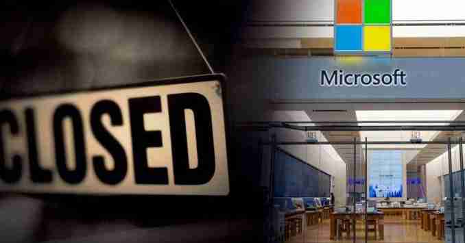 Microsoft ประกาศปิดร้านค้า แต่ขอย้ายไปขายออนไลน์แทน